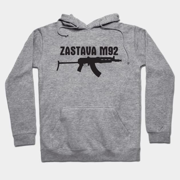 Sub Machine Gun Zastava M92 Hoodie by FlyNeX